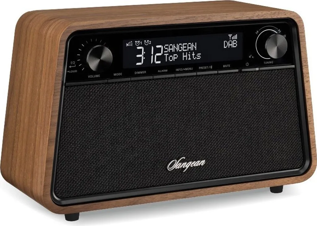 Radio de Table Sangean SWR201DNC Idéale pour Salon et Bureau Coloris Brun