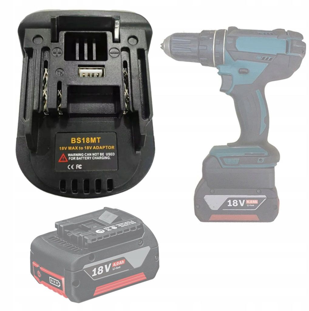 Rosfix Adattatore/convertitore da Bosch 18 V a Makita 18 V Immagine del prodotto 