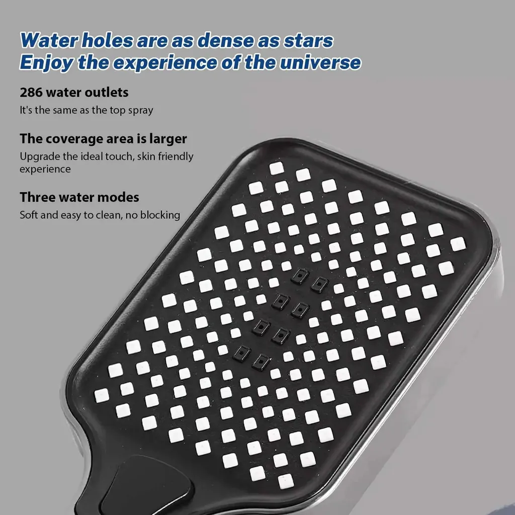 Ensemble de douche à effet pluie numérique bordeaux en acier inoxydable - 8