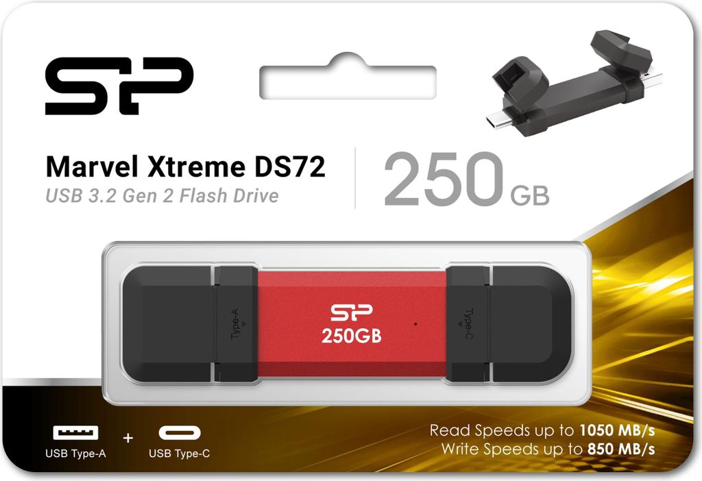 Product packaging for a USB flash drive.