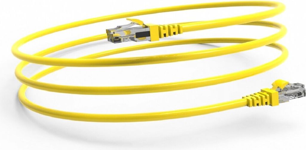 Inca ICAT6-01TS RJ45 Cat6 UTP Netzwerkkabel Ethernetkabel LAN-Kabel Gelb 1 Meter