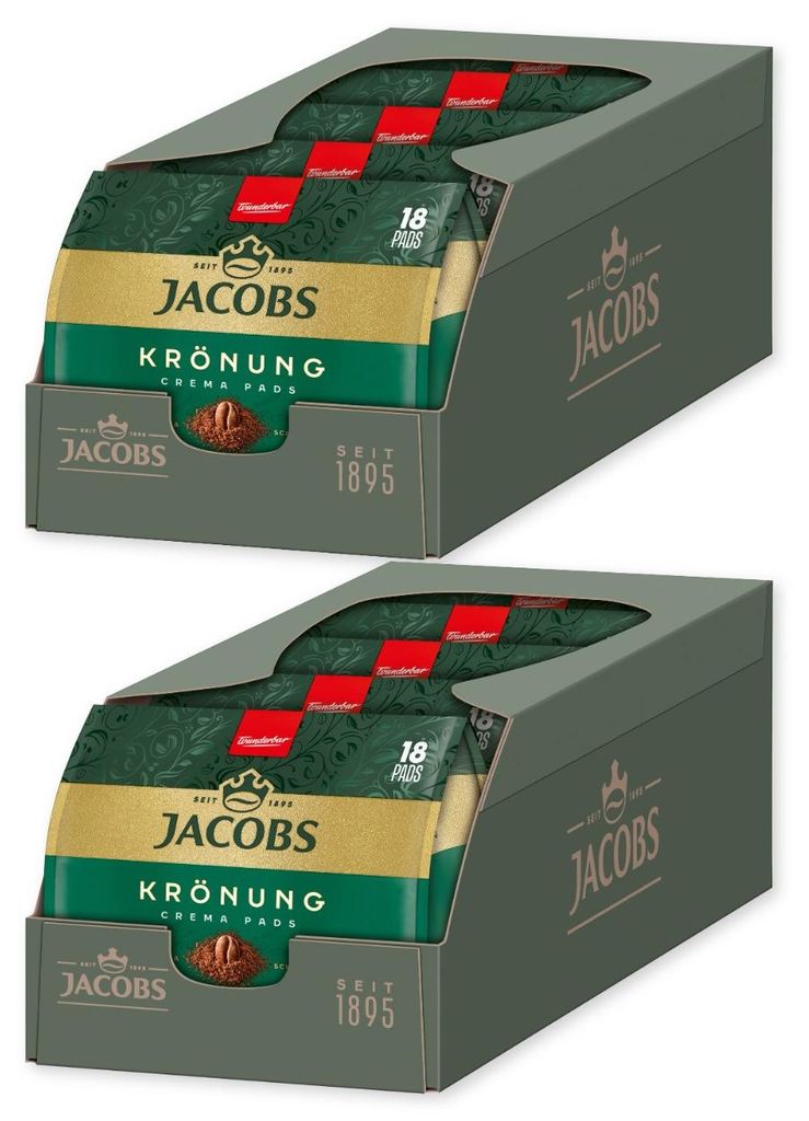 JACOBS Pads Crema Classic 180 Getränke - 10x18 Kaffeepads Produktbild 