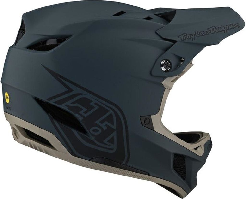 Troy Lee Designs Fullface Helm D4 Composite , Stealth - Grau, L