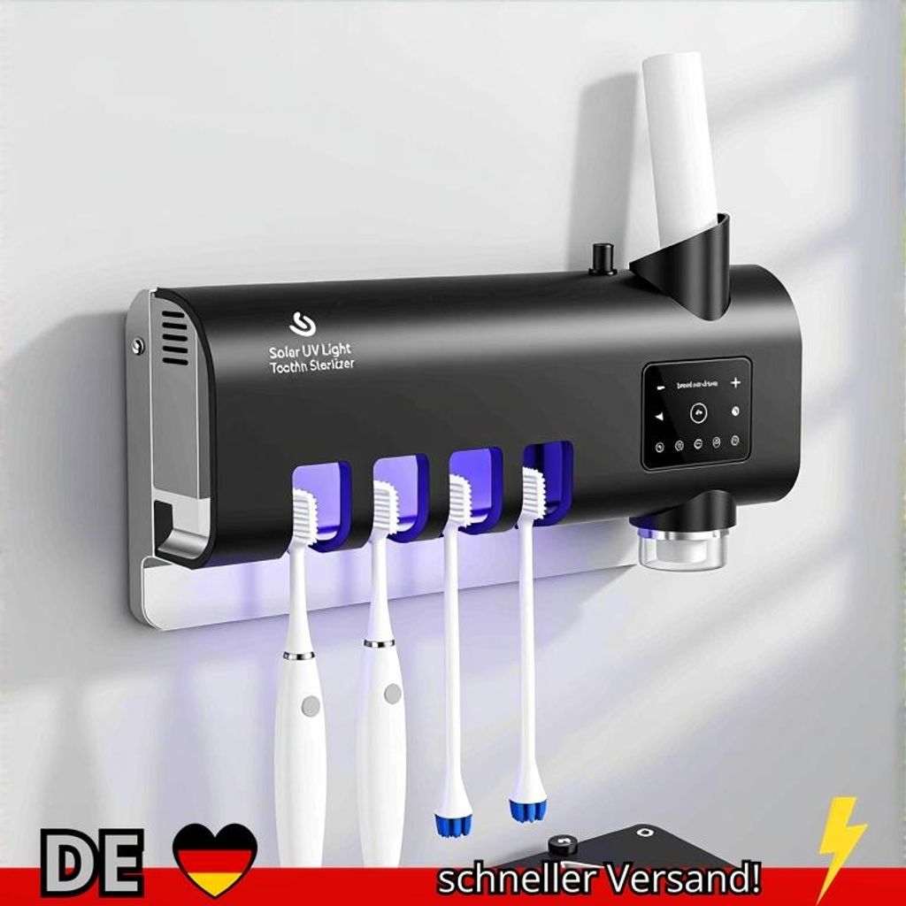 Zahnbürstenhalter Wandmontage Solar UV Licht