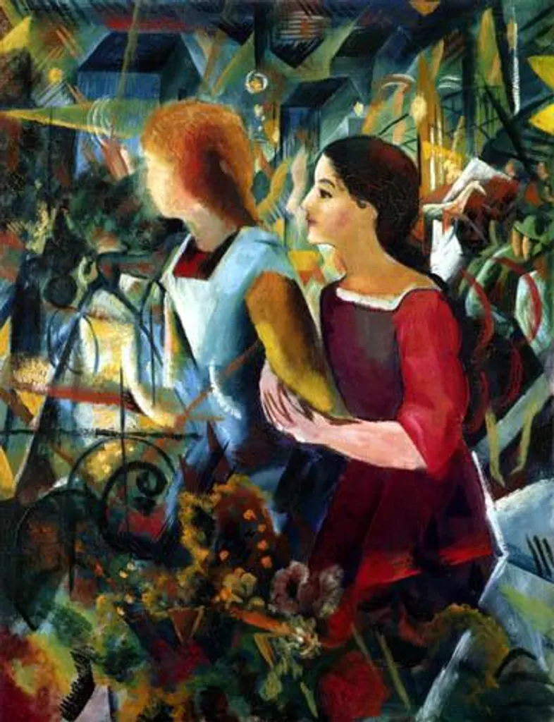 Puzzle 1000 pièces haute qualité Two Girls August Macke impression d'art