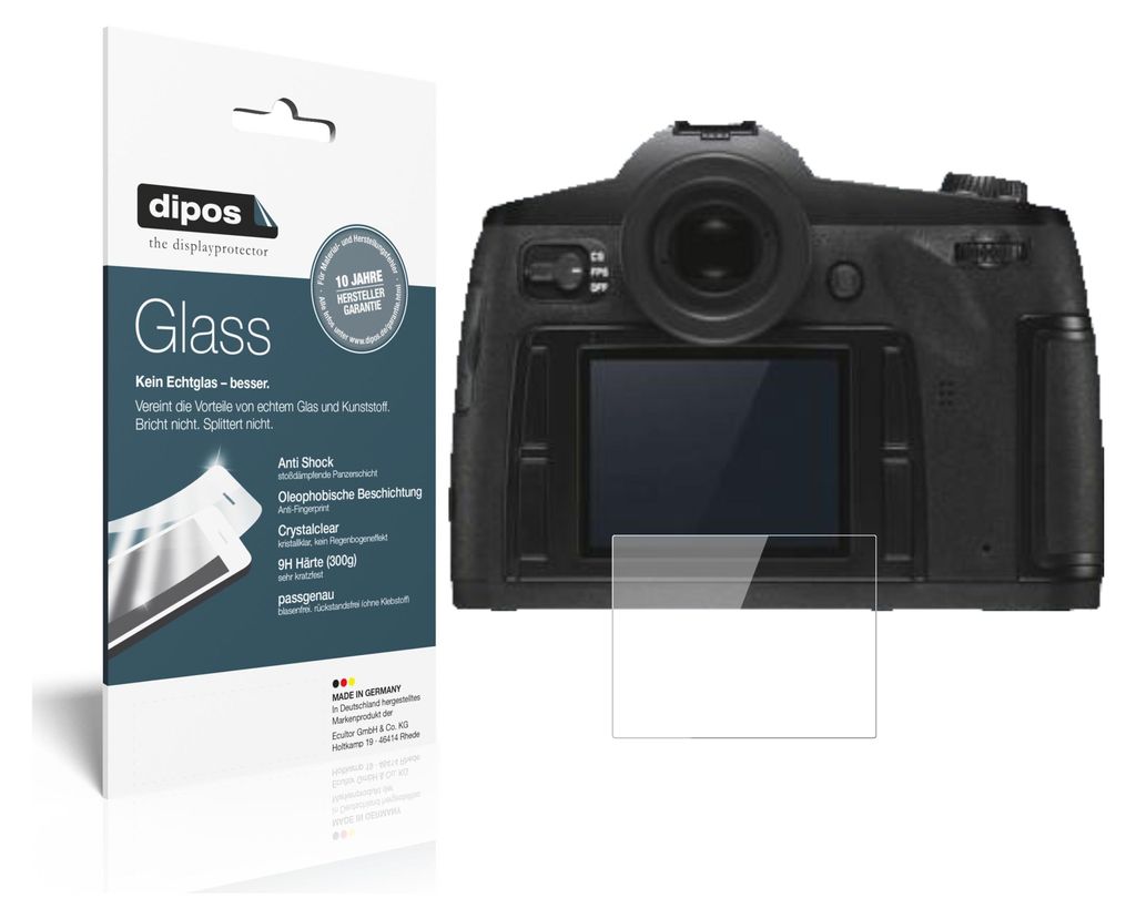 2x Schutzfolie für Leica S3 - Anti-Shock 9H Folie dipos Produktbild 