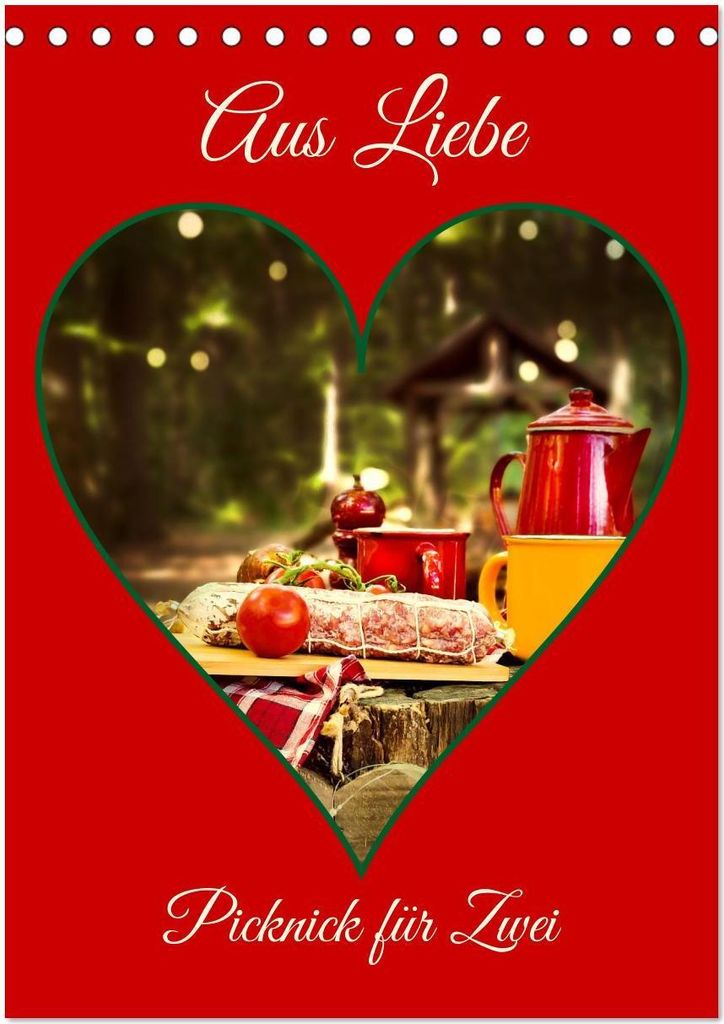 Aus Liebe: Picknick für Zwei (Tischkalender 2026 DIN A5 hoch), CALVENDO Monatskalender