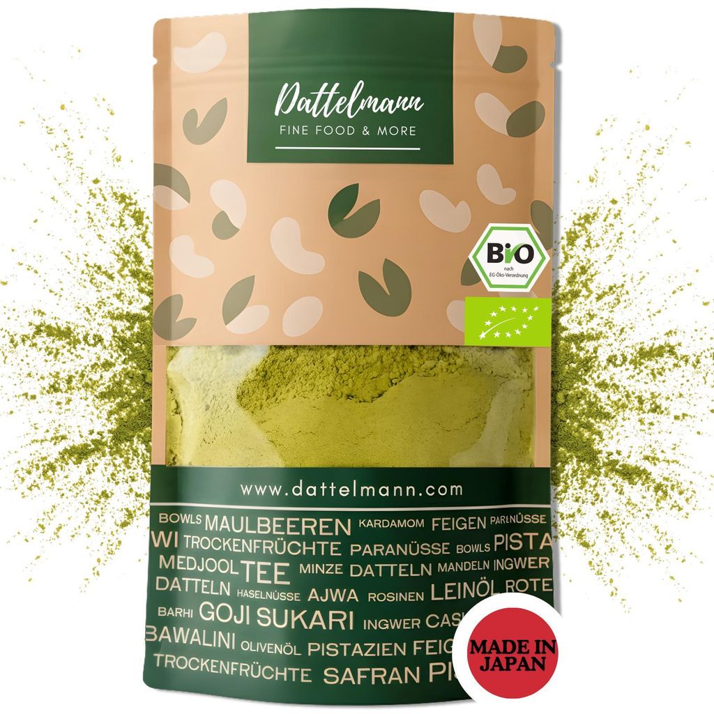 DATTELMANN® - Bio Matcha Pulver 100g - Kulinarische  - Produktbild 