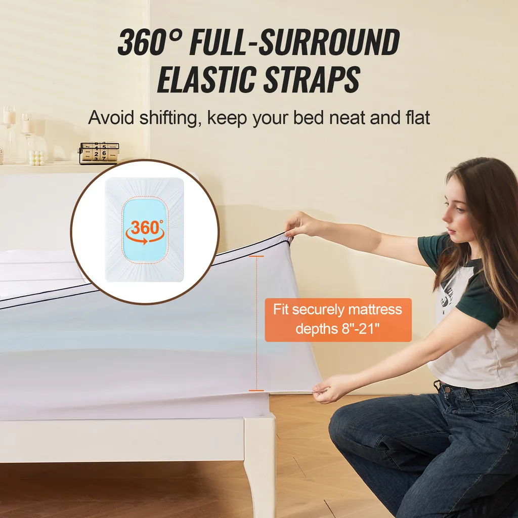 Surmatelas à Mémoire de Forme 7,6 cm avec Housse Amovible et Lavable - 6