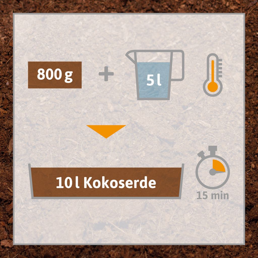 Kokoserde (800 g, ergibt 10 l) | Kokos-Quellerde Produktbild 4