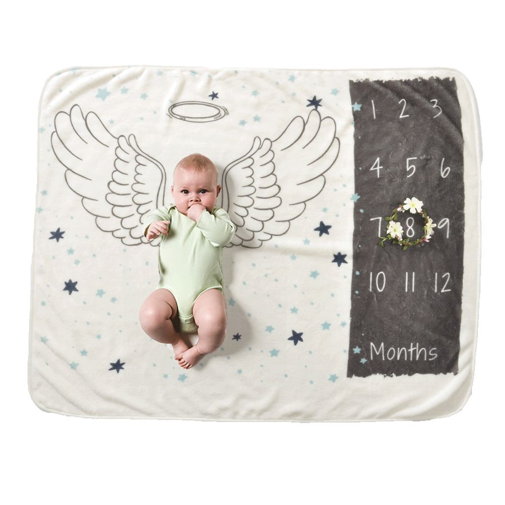 Baby Monatlich Meilenstein Decke Neugeborenes Fotografie Hintergrund Stütze DE 