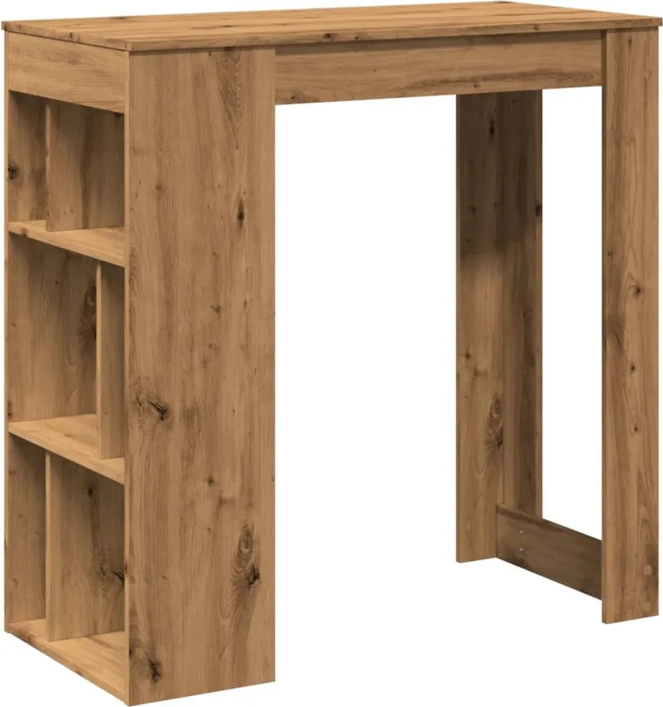 Tavolo Alto vidaXL 102cm Effetto Rovere Artigianale - Alta Qualità
