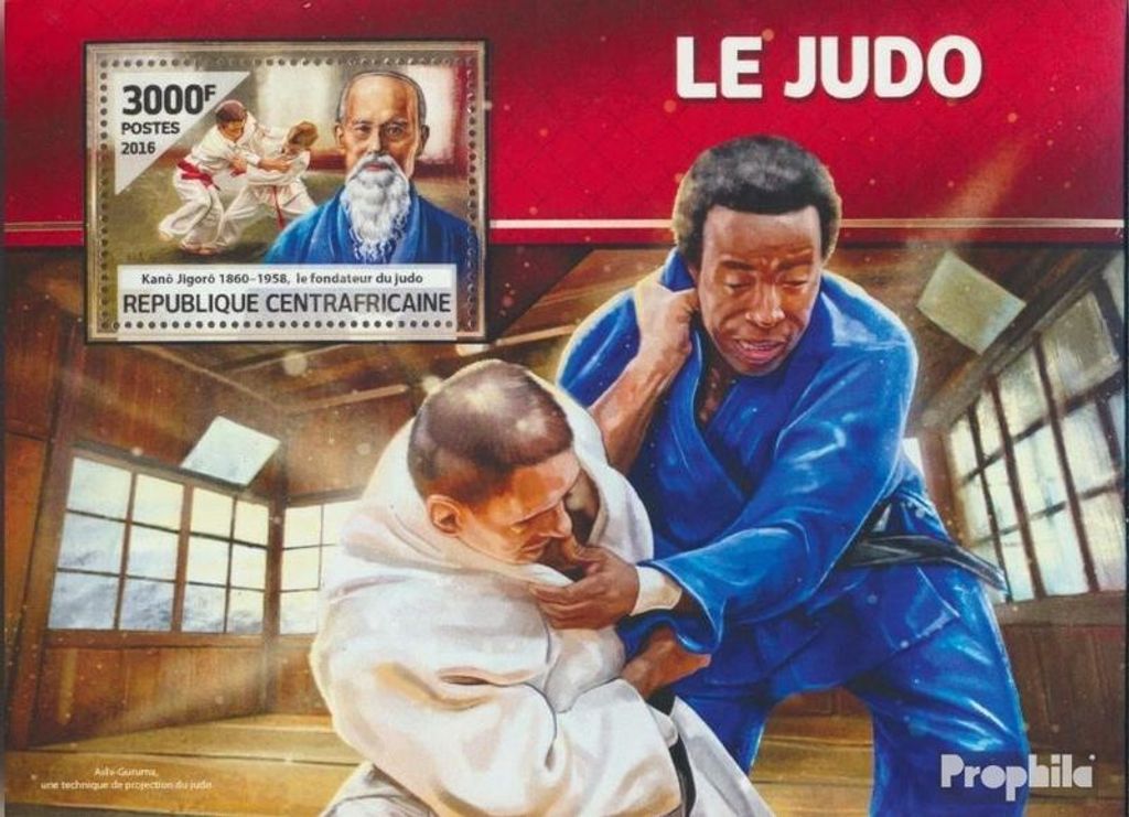 Briefmarken Zentralafrikanische Republik 2016 Mi Block 1494 (kompl. Ausgabe) postfrisch Judo