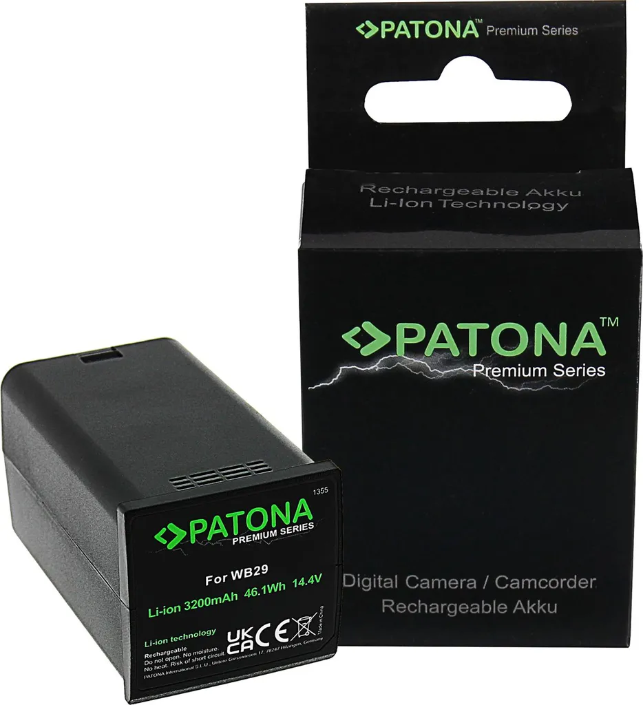 Batterie Rechargeable Li-ion pour Flash Godox AD200 Pro Patona WB29