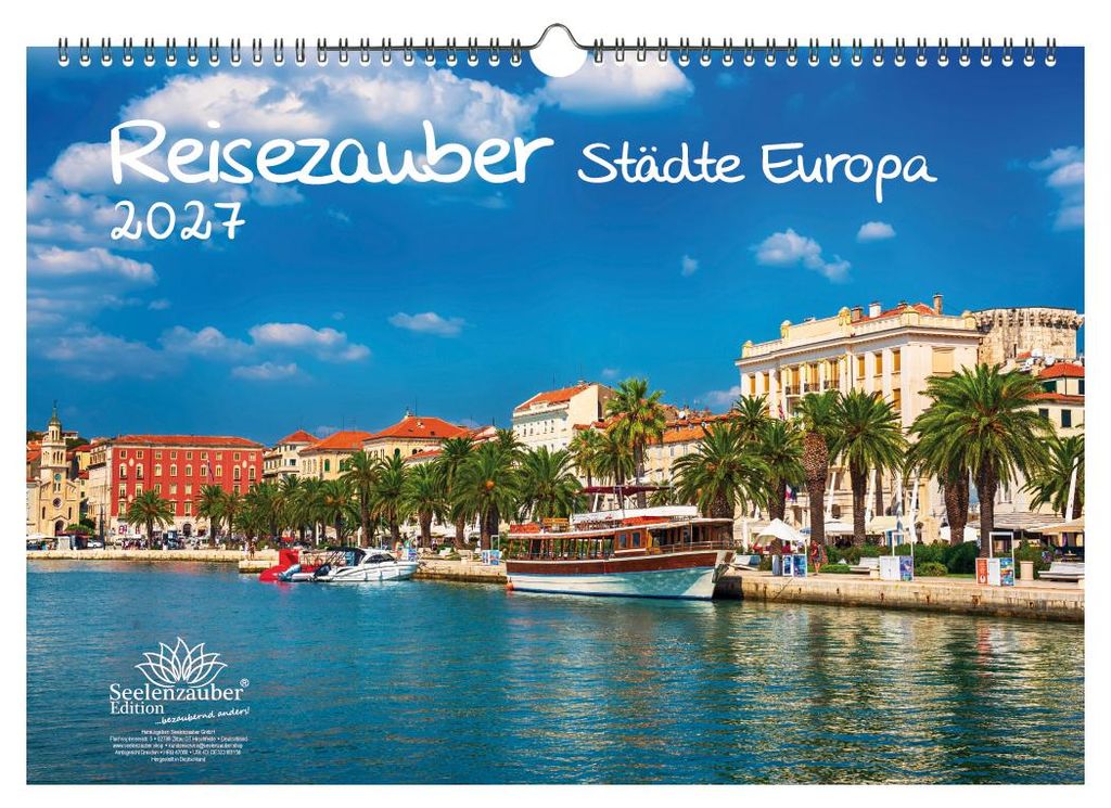 Städtezauber Europa DIN A3 Kalender für 2027 Städte - Produktbild 