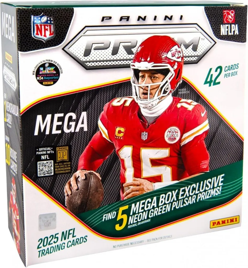 Sécurisez vos Cartes NFL 2025 avec la Mega Box Panini Prizm Authentique