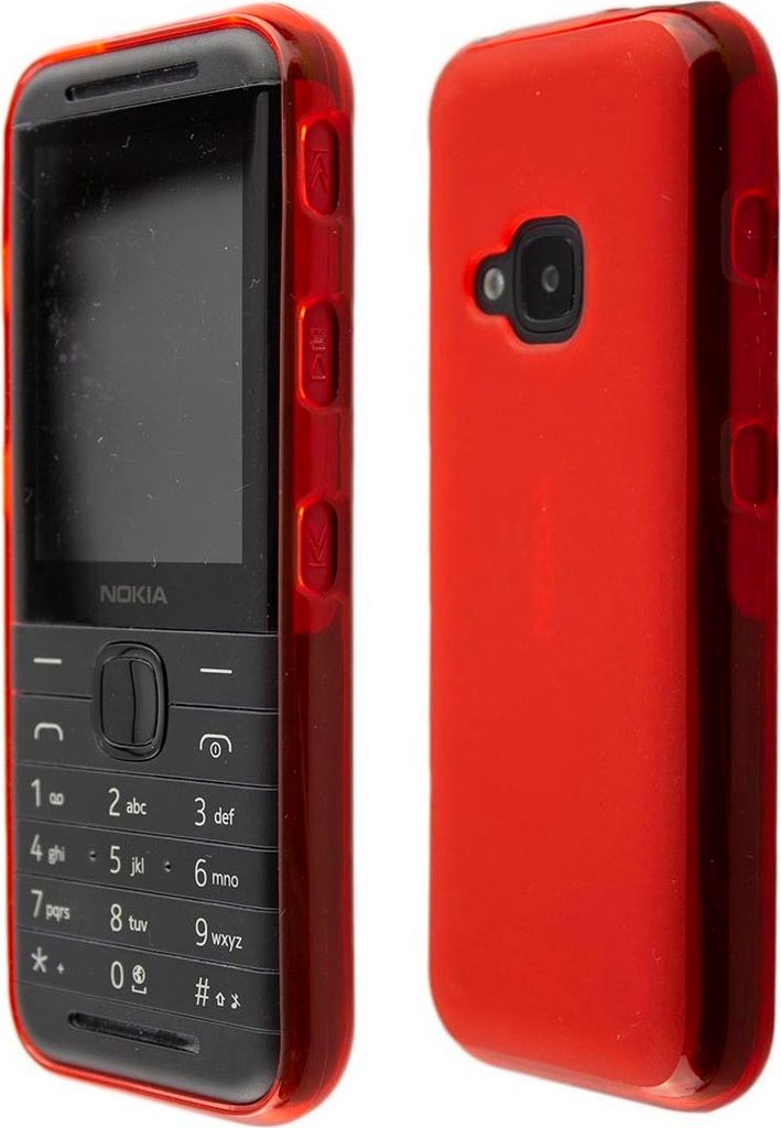 caseroxx Schutz-Hülle TPU-Hülle kompatibel mit Nokia 5310 (2020), Gummi Handy Tasche rot
