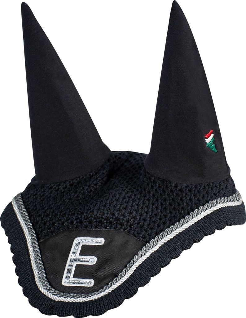 Equiline PFERDE Fliegenhaube Cymone SCHWARZ FS20, Eq20_FS_Gr.:UNI