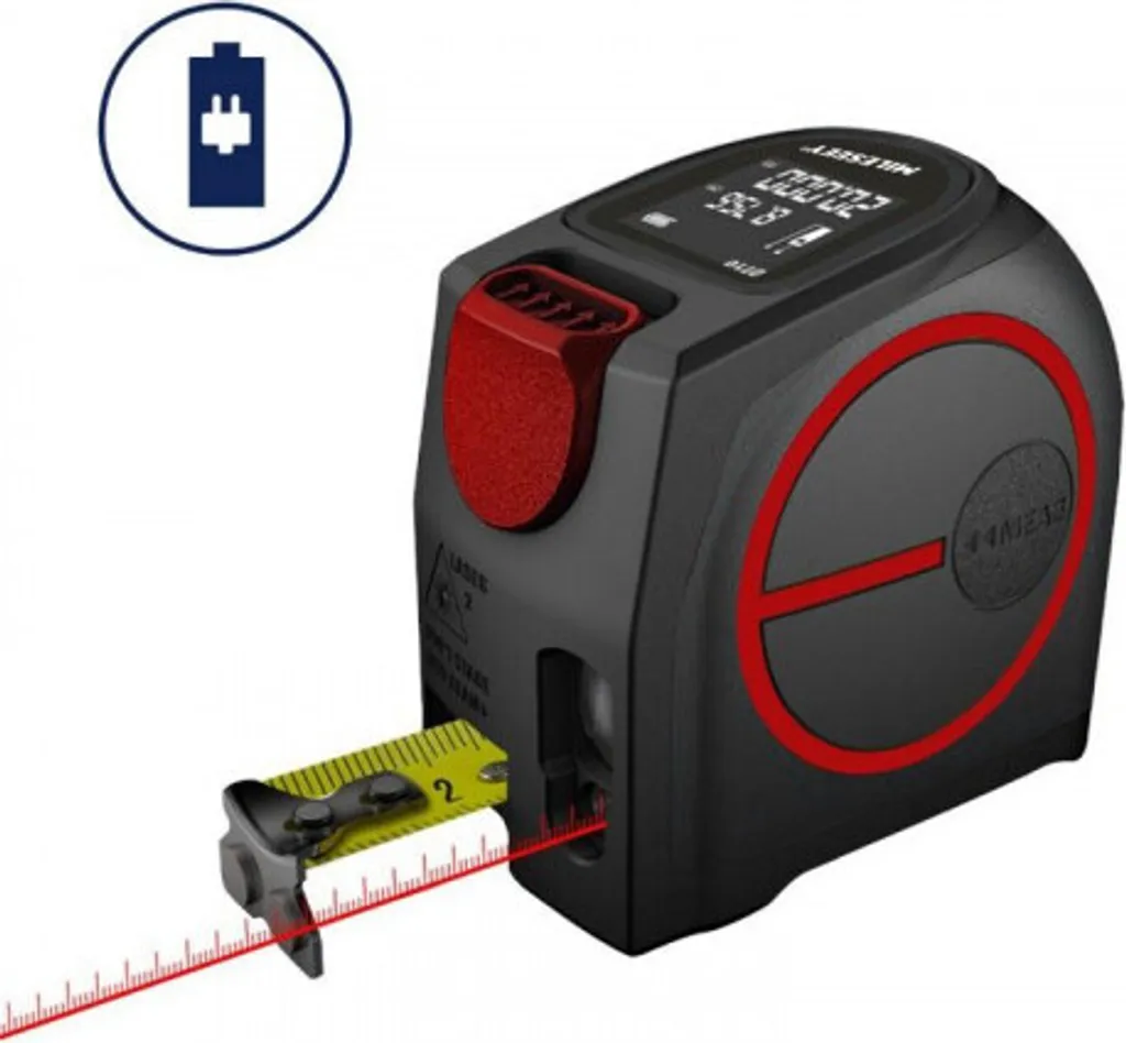 Télémètre laser numérique 5 mètres à charge USB-C avec écran LCD haute netteté