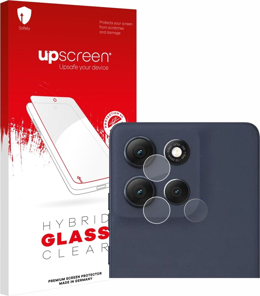 upscreen Schutzglas für Motorola Moto G86 (NUR Kameraschutz) Schutzfolie Panzer Folie Glas Display Schutz klar
