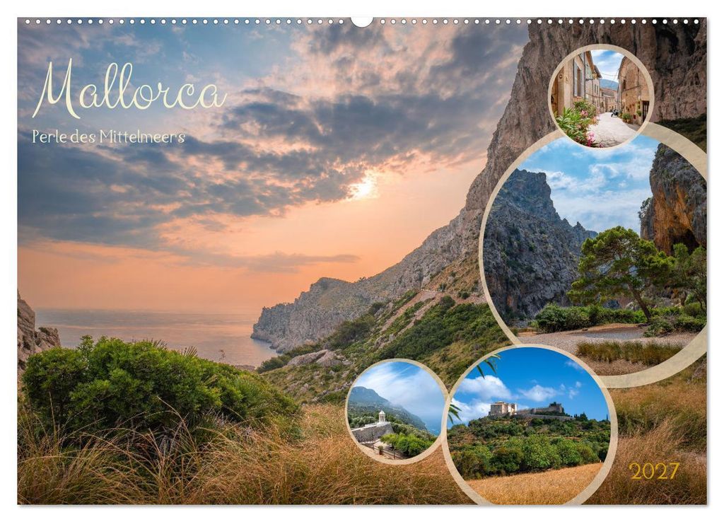 Mallorca - Perle des Mittelmeers (Wandkalender 2027 DIN A2 quer), CALVENDO Monatskalender