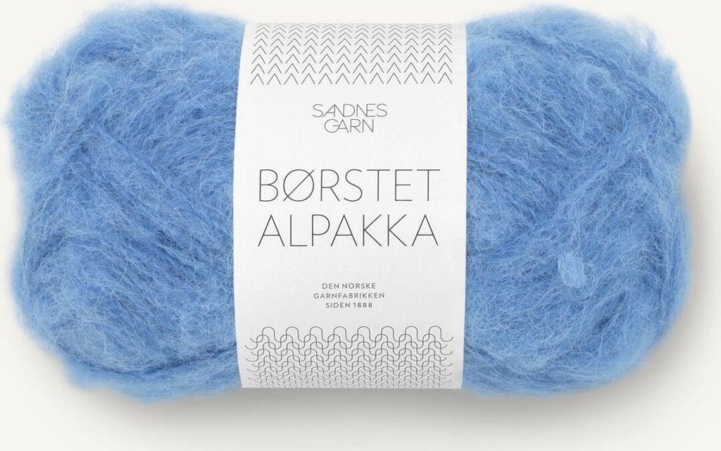 Borstet Alpakka col. 6044 regatta blue ca. 110 m 50 g