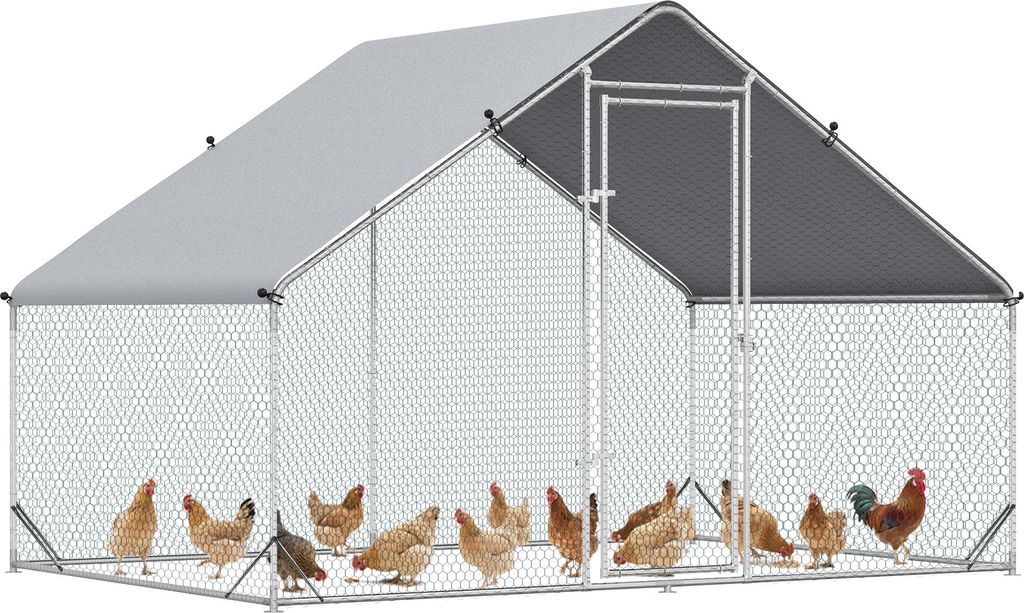 PawHut Enclos poulailler chenil volière extérieur 6 m² - Image du produit 