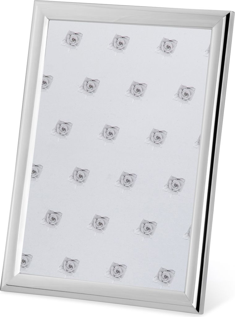 Fotorahmen glatt, gewölbt, 21 x 30 cm / DIN A4, versilbert, Aussen-D 24,6 x 33,4cm, Innen-D 20,2 x