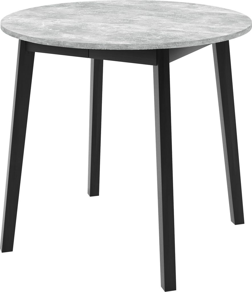 Masseno ESSTISCH LUCA S 90 cm - 130 cm / 90 cm x 77 cm Ausziehbar Rundtisch, Esszimmertisch, Küchentisch, Modern Design