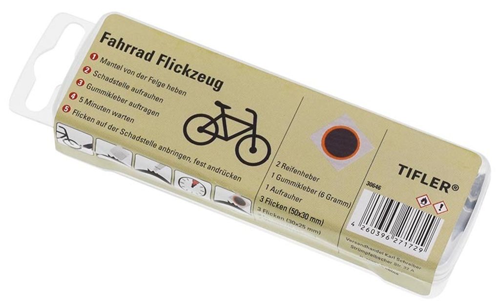 Tifler Fahrrad-Flickzeug, 15-teilig Produktbild 3