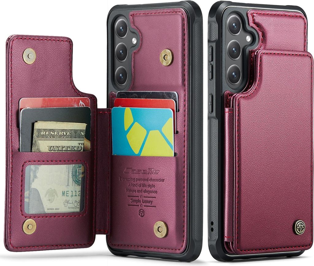 Samsung Galaxy S25 FE Hülle - CaseMe C22 Back Cover mit Kartenfach - Rosa