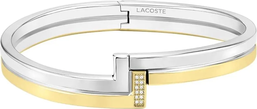 Bracelet en acier massif avec zircones Impression 2040003 - Bijou luxe