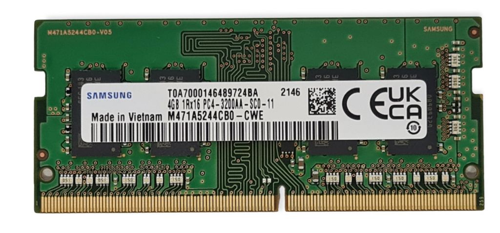 Samsung M471A5244CB0-CWE, 4 GB, 1 x 4 GB, DDR4, 3200 MHz, Produktbild 