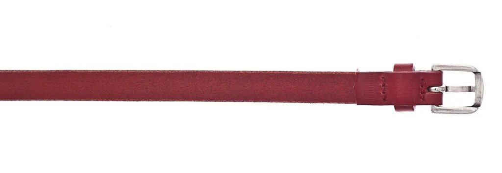 Cintura Sottile Vanzetti Neon Booster Rossa 15mm Pelle W110 in Offerta - 5