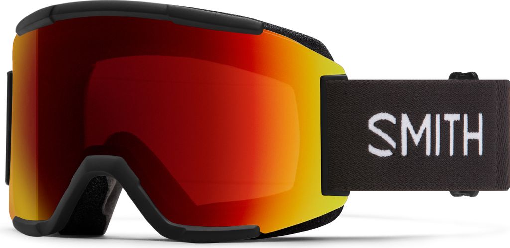 SMITH Squad Skibrille - Herren - Schwarz Chroma Pop Photochromic Mirror Rot S3-S2