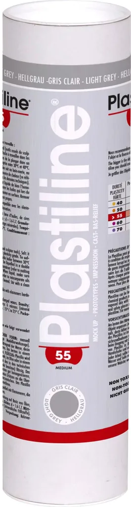 Plastiline 1 kg H55 Gris Clair pour prise d'empreinte et moules silicone
