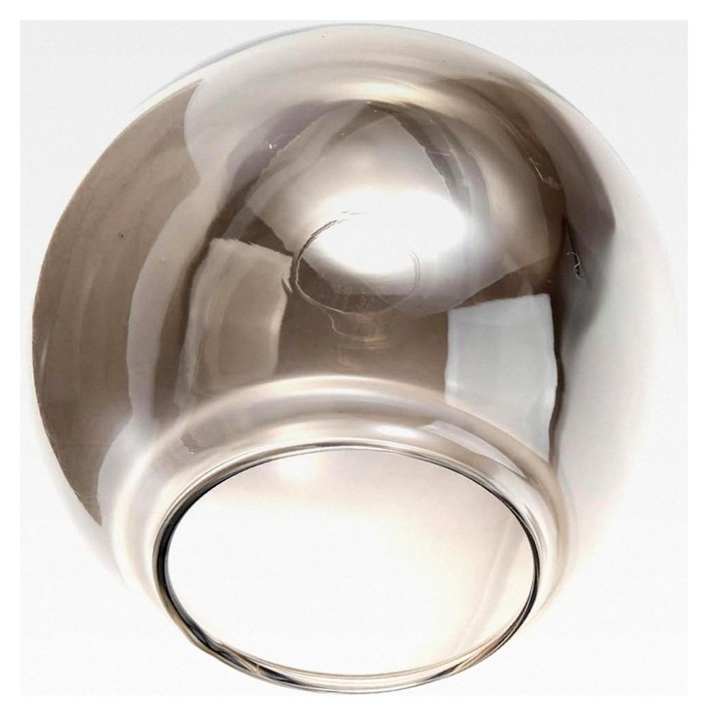 Runder Lampenschirm aus Rauchglas, 6 Zoll, Ersatz für Pendelleuchten und Tischleuchten