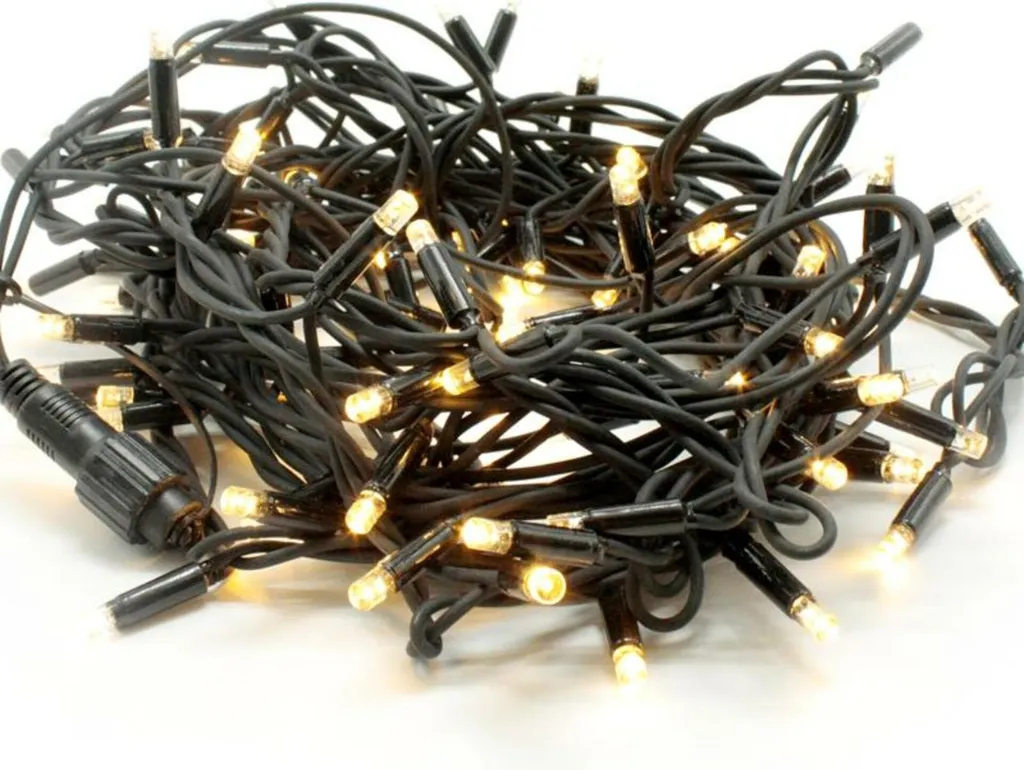 ACA Lighting X08100134 Guirlande LED 10m WW Câble Caoutchouc IP44