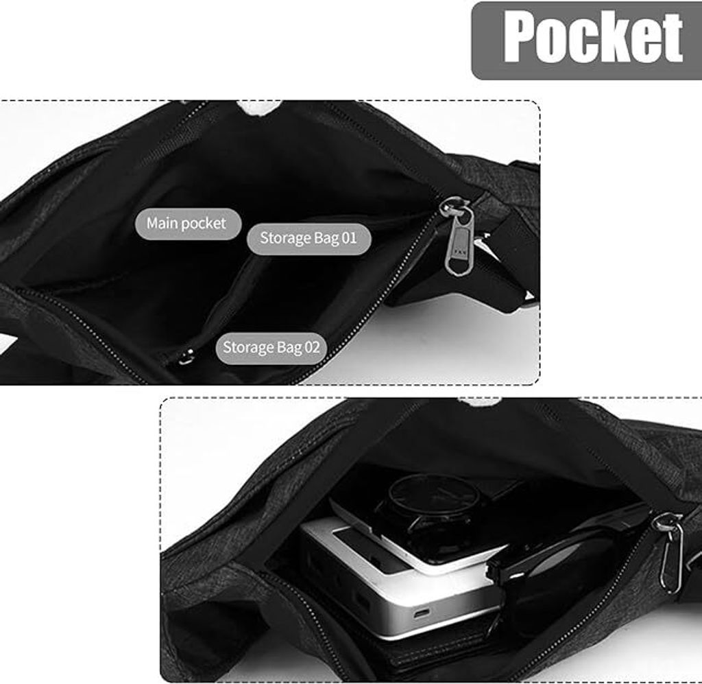 Umhängetasche, Schultertasche, Diebstahlsichere Tasche, Produktbild 5