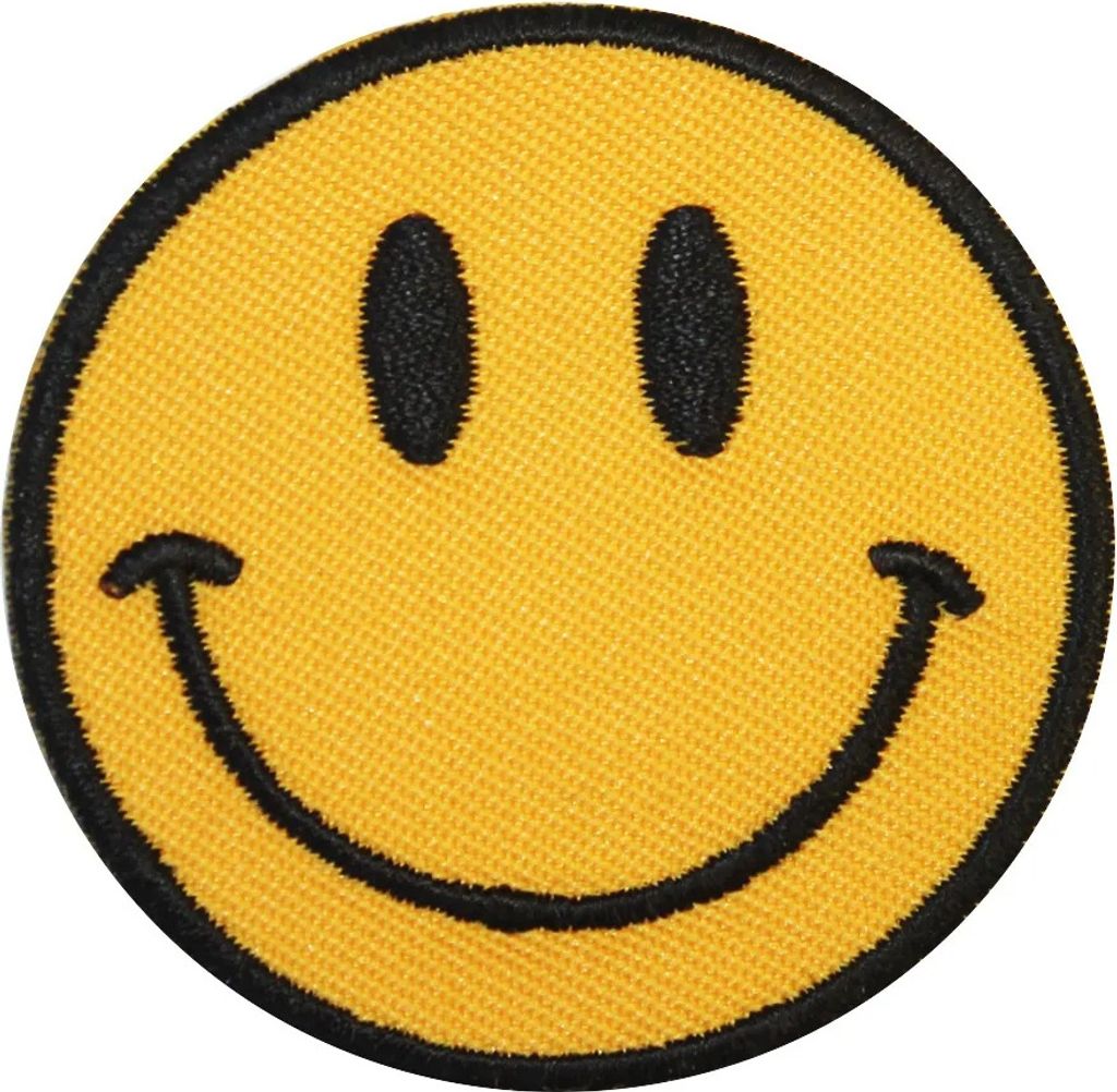 Smiley - Aufnäher Produktbild 