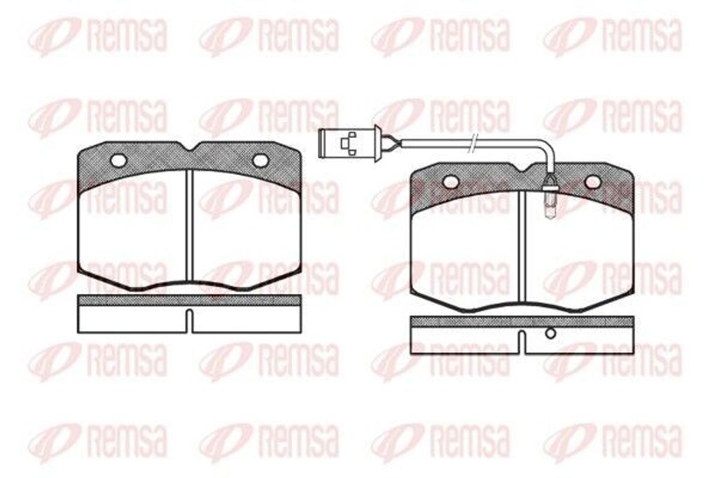 REMSA Bremsbeläge Satz Vorne Bremsklötze für IVECO DAILY II Pritsche/Fahrgestell 0435.02
