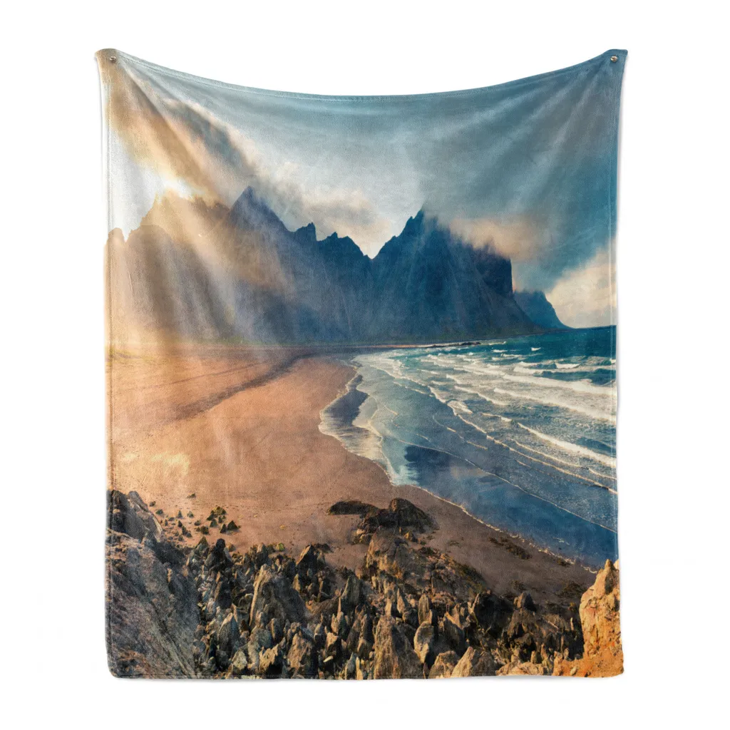 Morbida Coperta ABAKUHAUS Islanda 125x175 cm Plaid Flanella Caldo