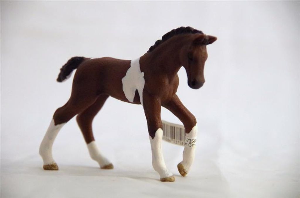 Minifigur Pferd Tierfigur Pferde Bauernhof Trakehner Fohlen Schleich 13758 