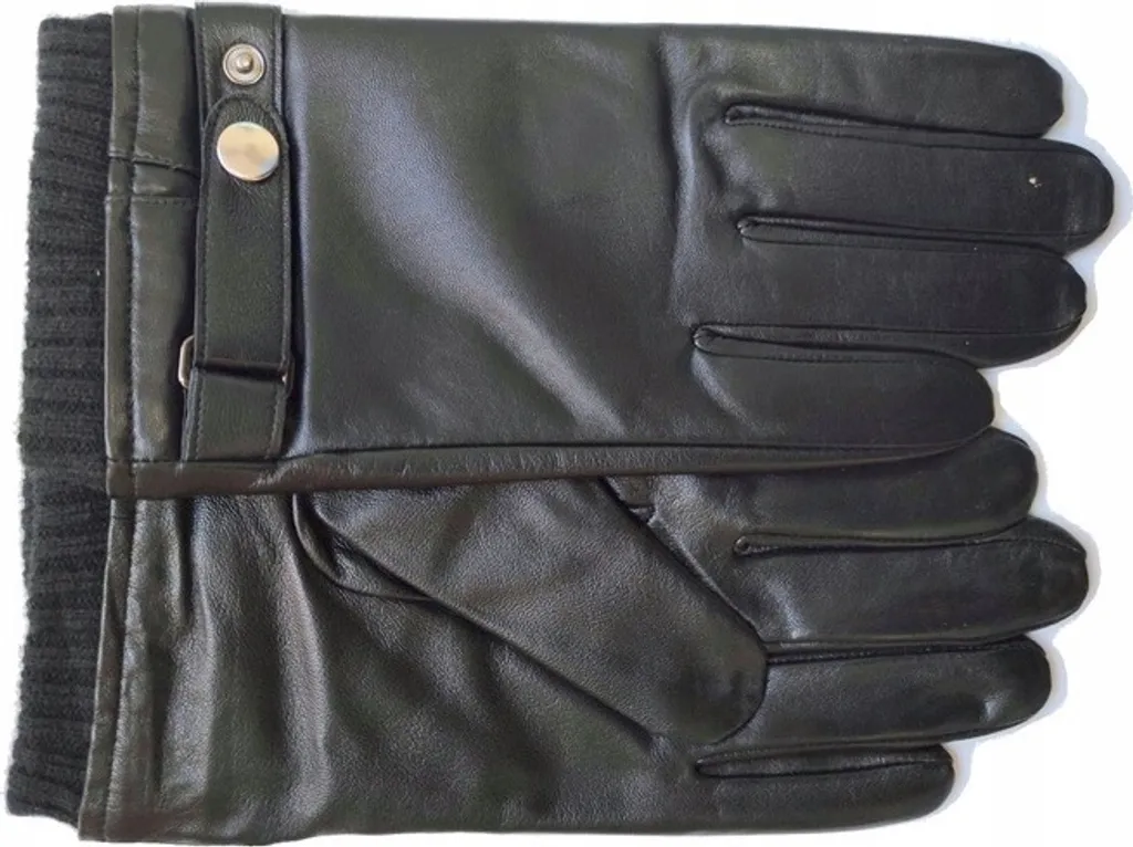 Guanti Invernali in Pelle per Guida e Outdoor - Neri Taglia M - 3