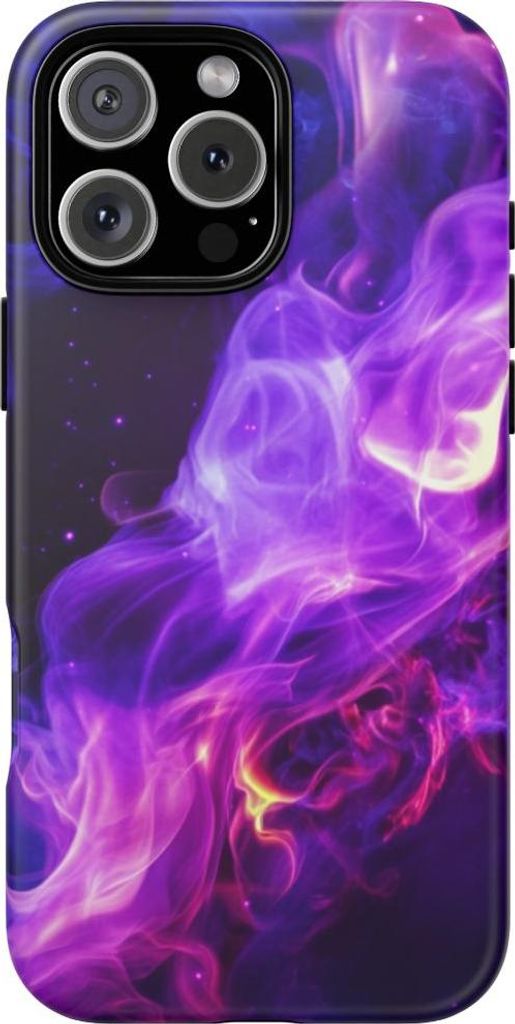 Mystischer Rauch in Violett – Hülle Kompatibel mit iPhone 16 Pro Max