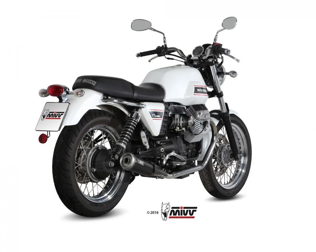 MIVV Ghibli Black Slip-on podwójny układ wydechowy dla MOTO Zdjęcie produktu 
