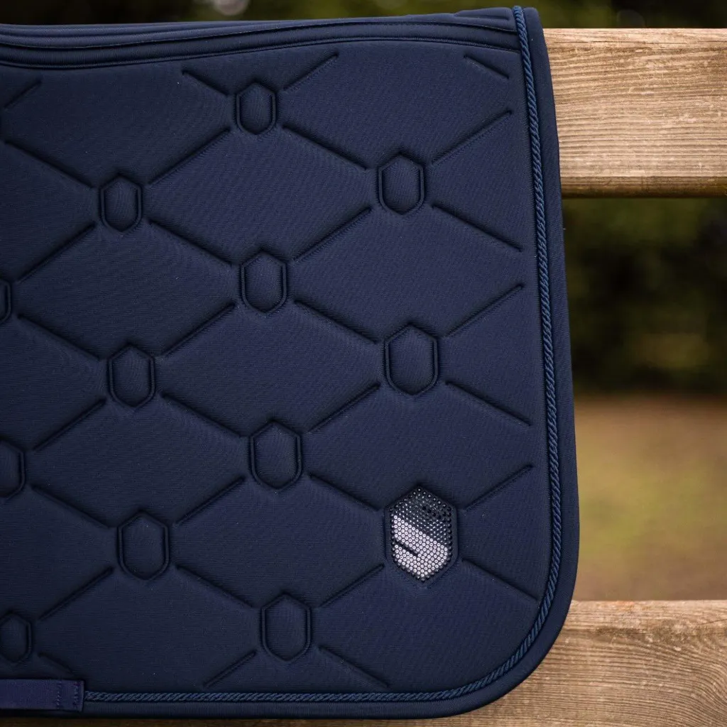Tapis de selle anti-pression Samshield Spineshield Bleu Glitzer Full - 6