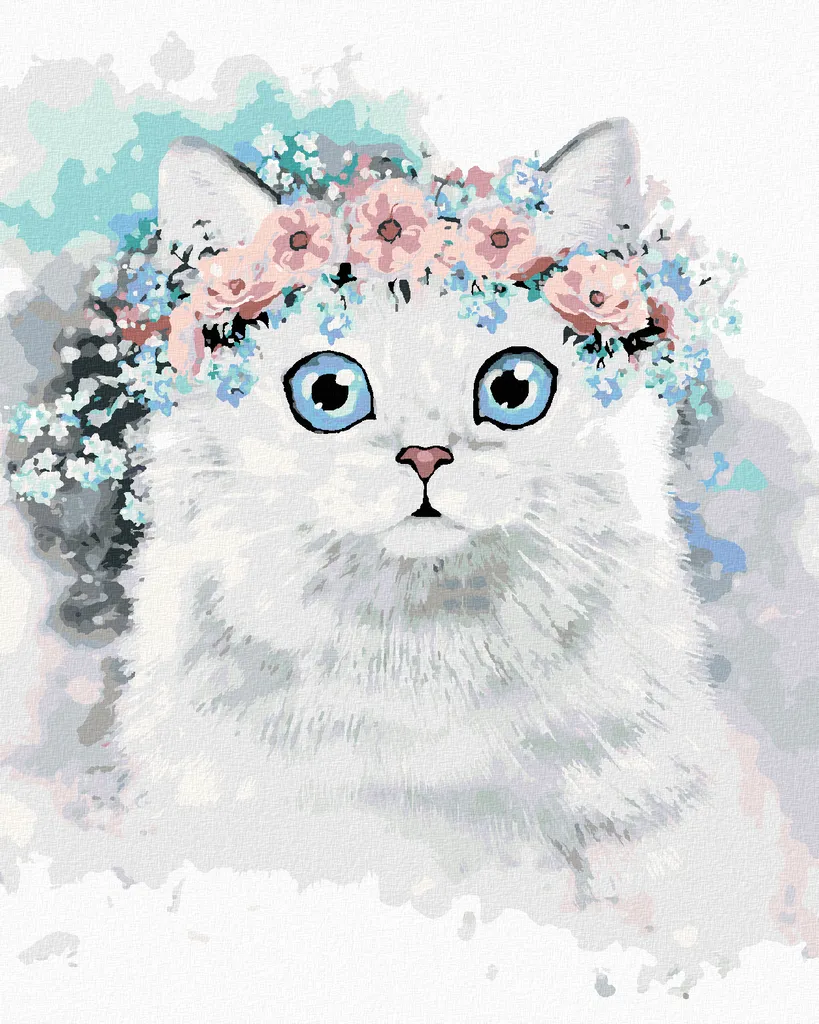 Decorazione Parete Diamond Painting Gatto Zuty 40x50 - Arte Luccicante