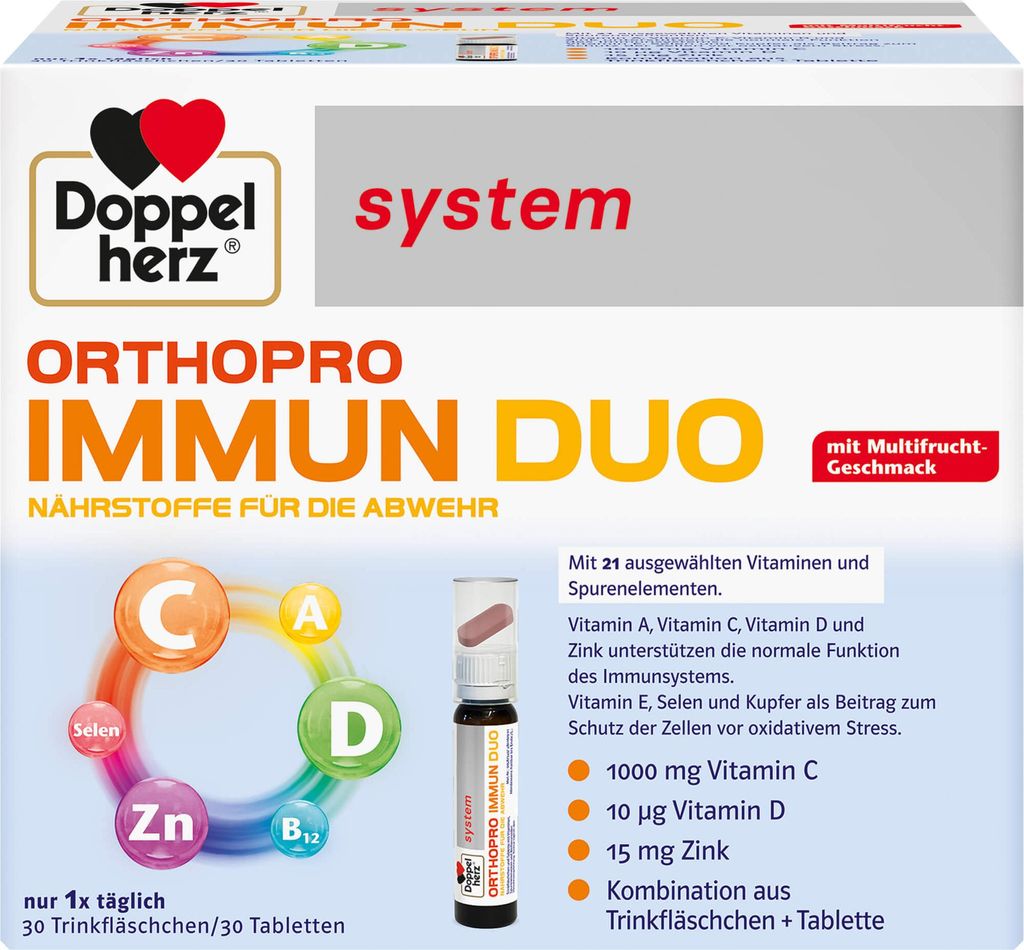 Doppelherz system Orthopro Immun Duo Flaconcini e Immagine del prodotto 