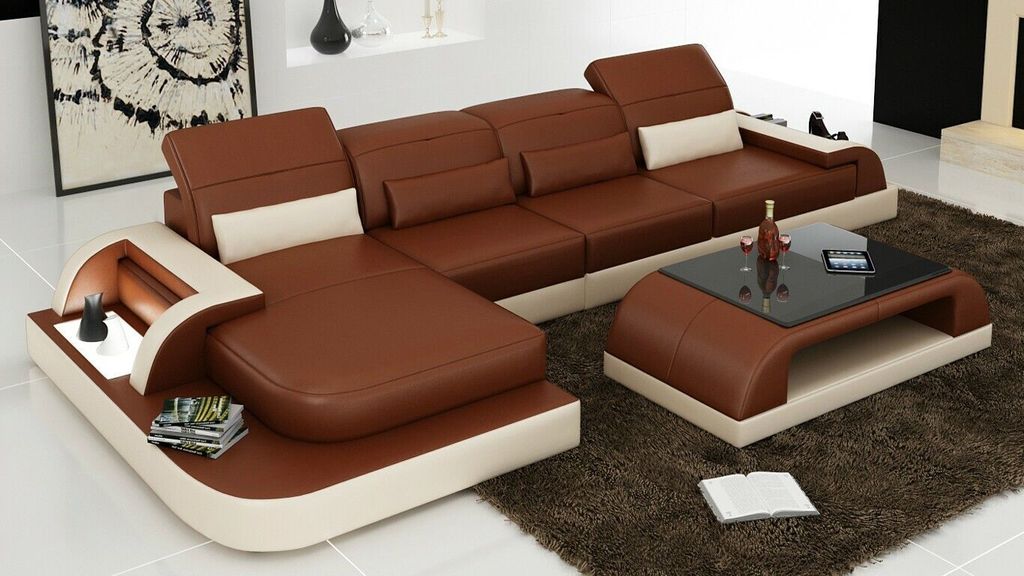Wohnzimmer Set Ecksofa L-Form 415 x 195 x 94 cm